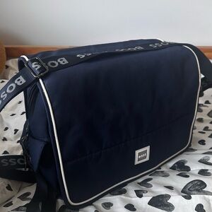 Boss Dark Blue baby changing bag like new